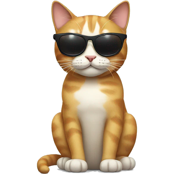 Cat with sunglasses emoji