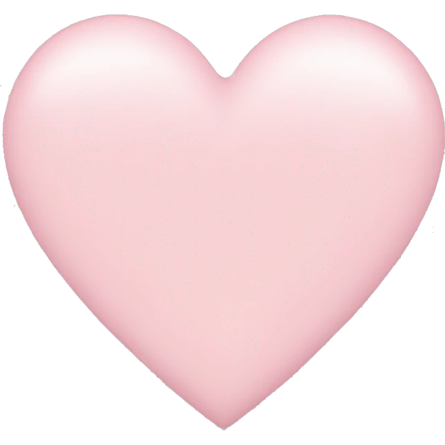 Light pink heart emoji
