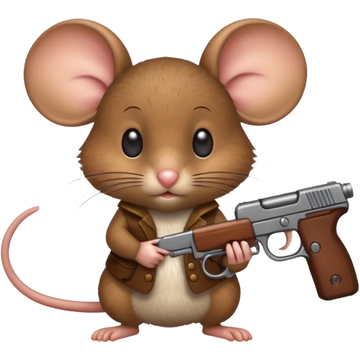 🐁🔫 belico emoji