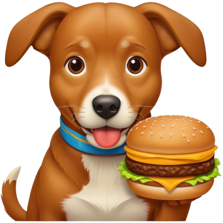 Dog eating McDonald’s  emoji