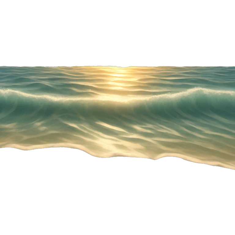 Beach with sun reflection in water emoji