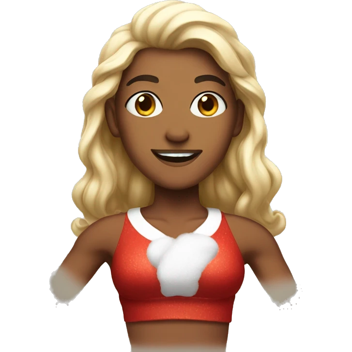 Santa in a crop top emoji