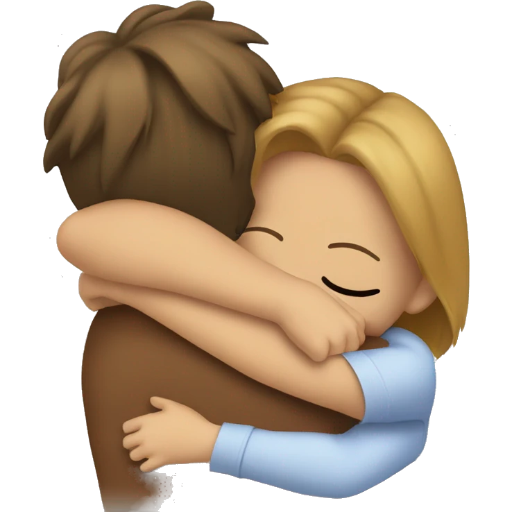Neck hug  emoji