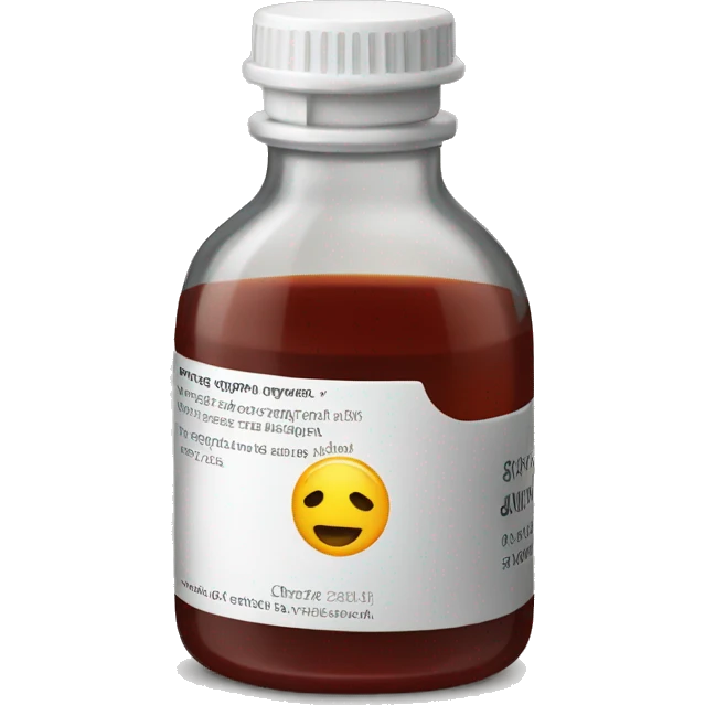 Cough syrup emoji