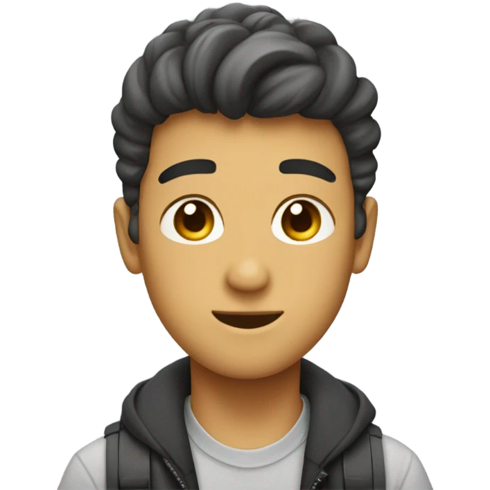 Rag.azza con termometro per la febbre  emoji