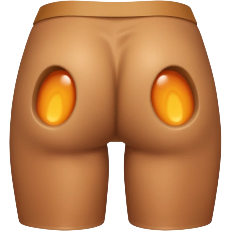A butt with a butthole emoji