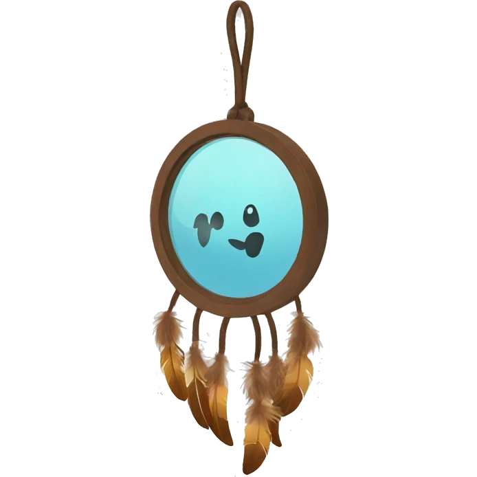 Hanging Car mirror dreamcatcher emoji