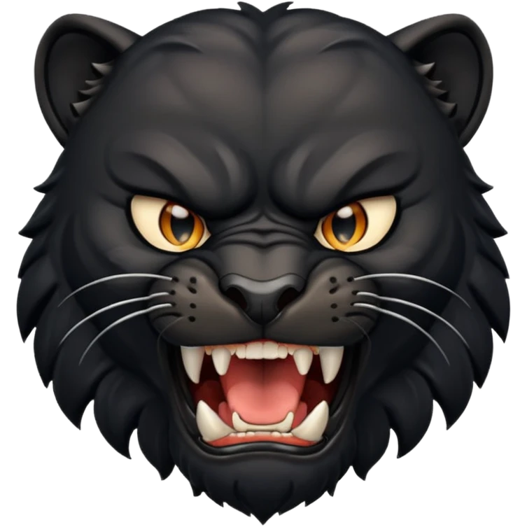angry panther animal emoji