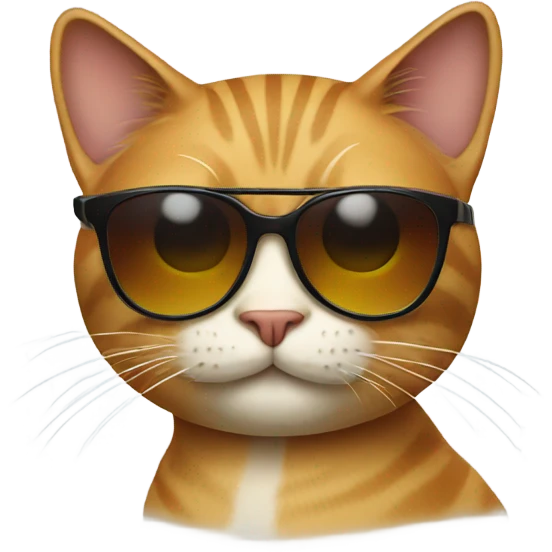 Cat with sunglasses emoji
