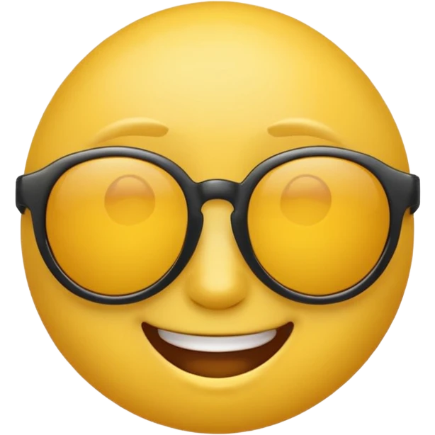 simple summer theme emoji, sunglasses, bright colors emoji