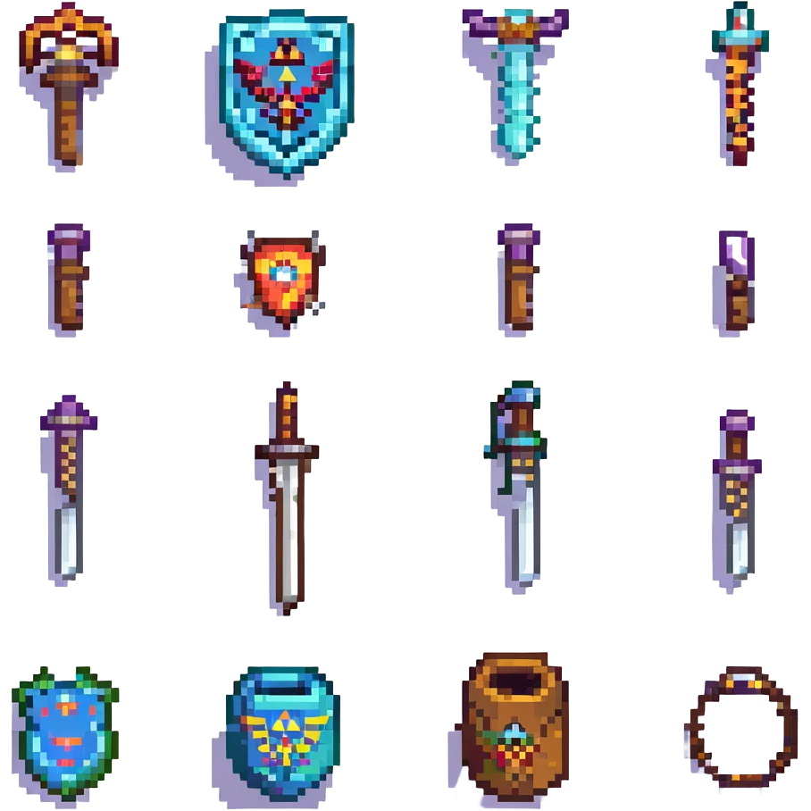 weapons in zelda macarina of time emoji