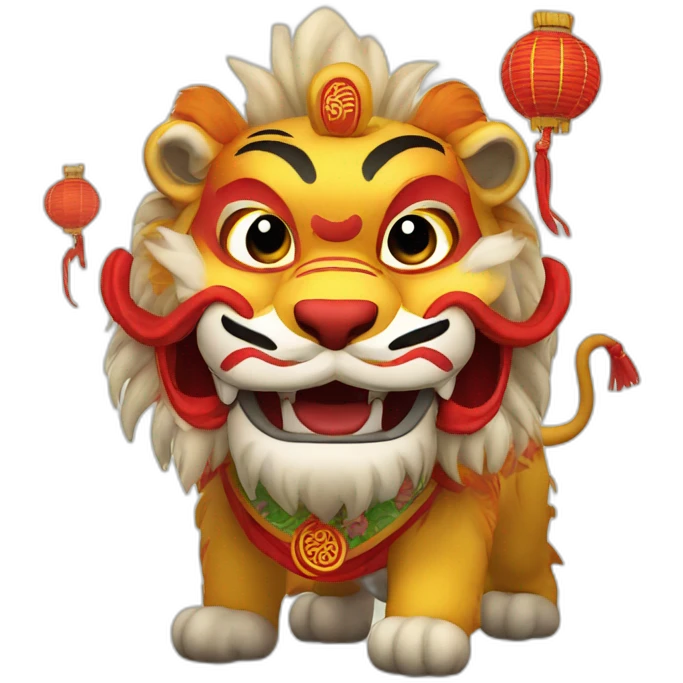 lion dance emoji