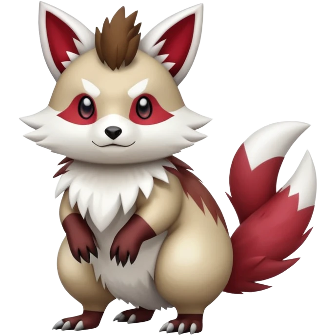  Zigzagoon-Furret-Zangoose-Hybrid (Full body) emoji