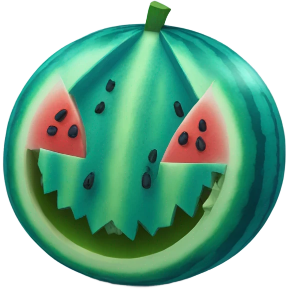 blue watermelon  emoji