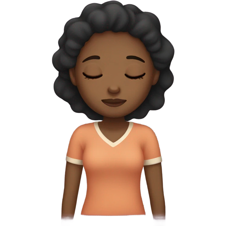 Black girl sleeping  emoji