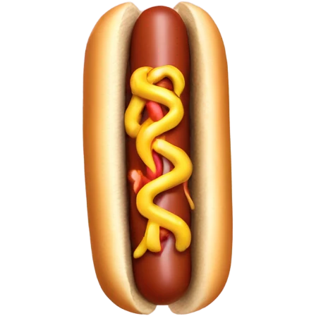 Hotdog eating a hotdog emoji