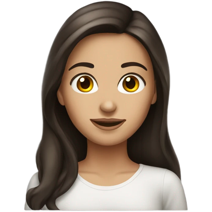 pretty brunette girl emoji