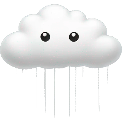 Cloud with long legs emoji