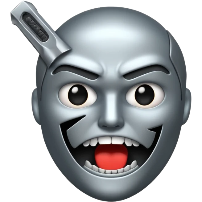 razor mouth emoji