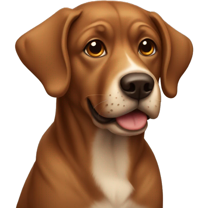 Brown dog emoji