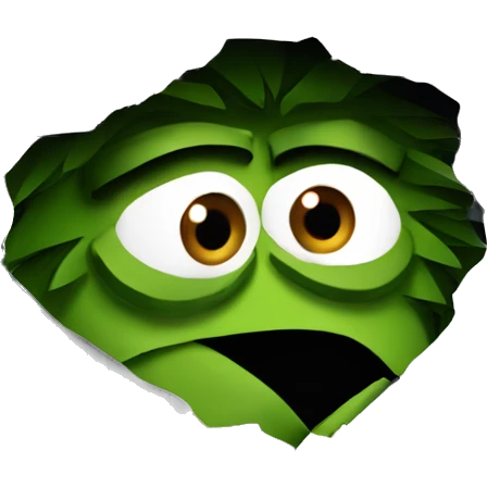 oscar the grouch inside metal trash can emoji