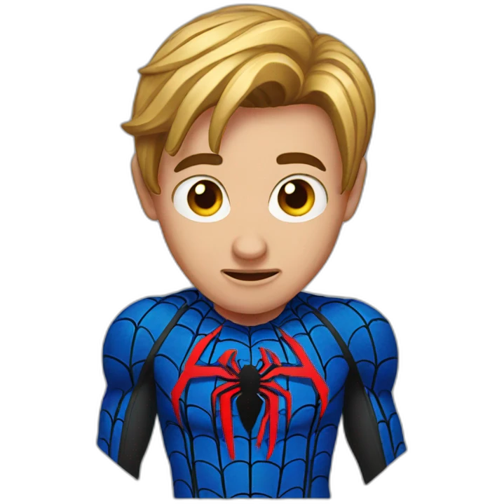 weeping spiderman emoji