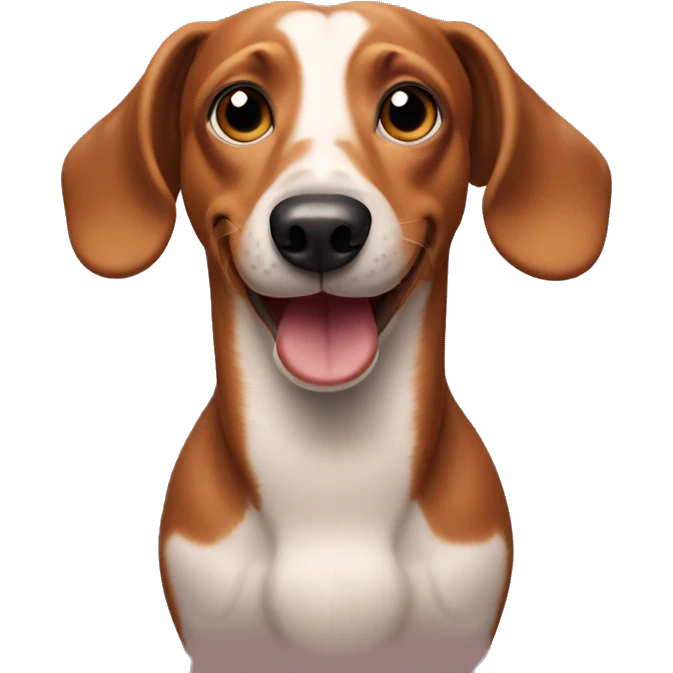 wiener dog posing  emoji