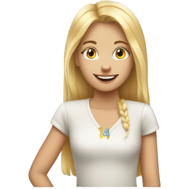 13th birthday blonde girl emoji
