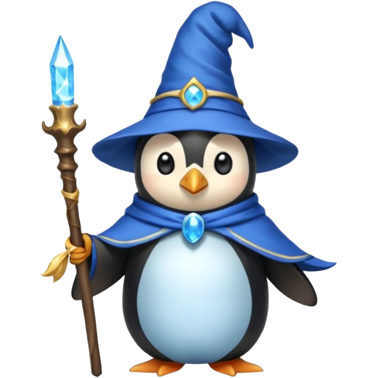 Penguin Wizard emoji