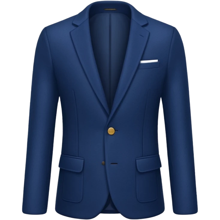 plain isolated dark blue blazer emoji
