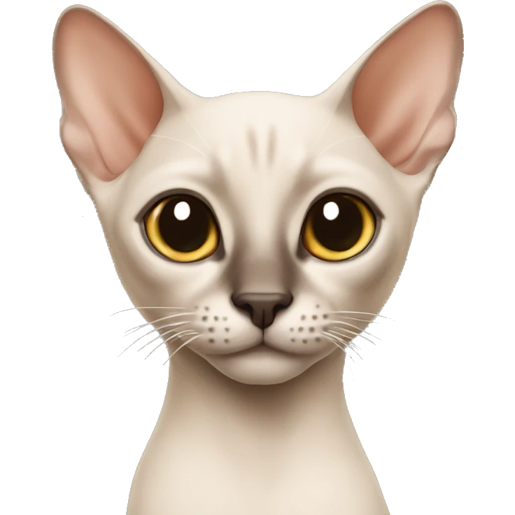 Hairless Siamese cat  emoji