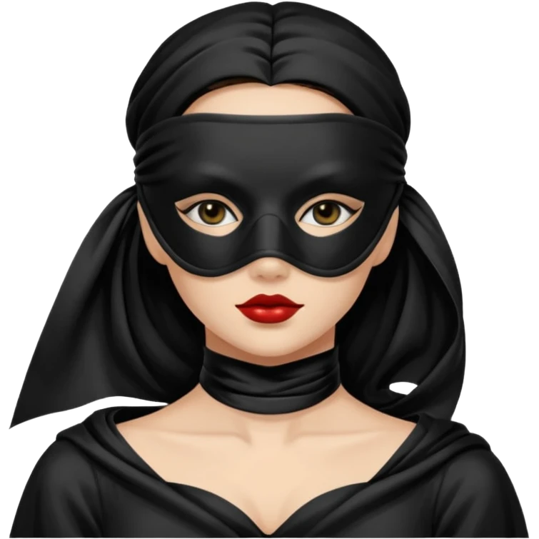 blindfolded masked woman emoji
