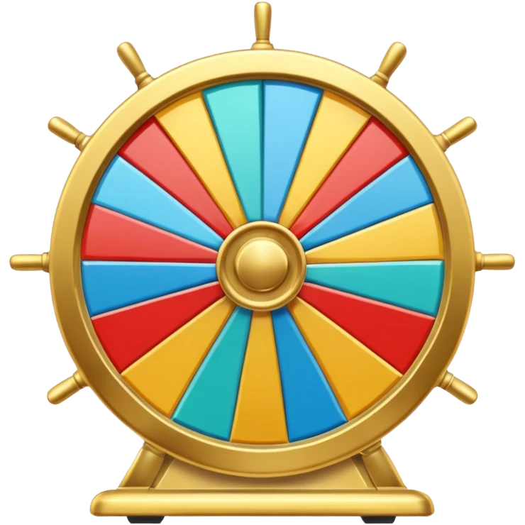 wheel of fortune with 10 segments emoji