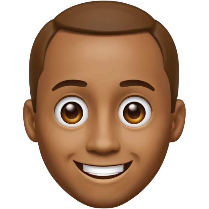 Diddy as a smiling cartoon face emoji emoji