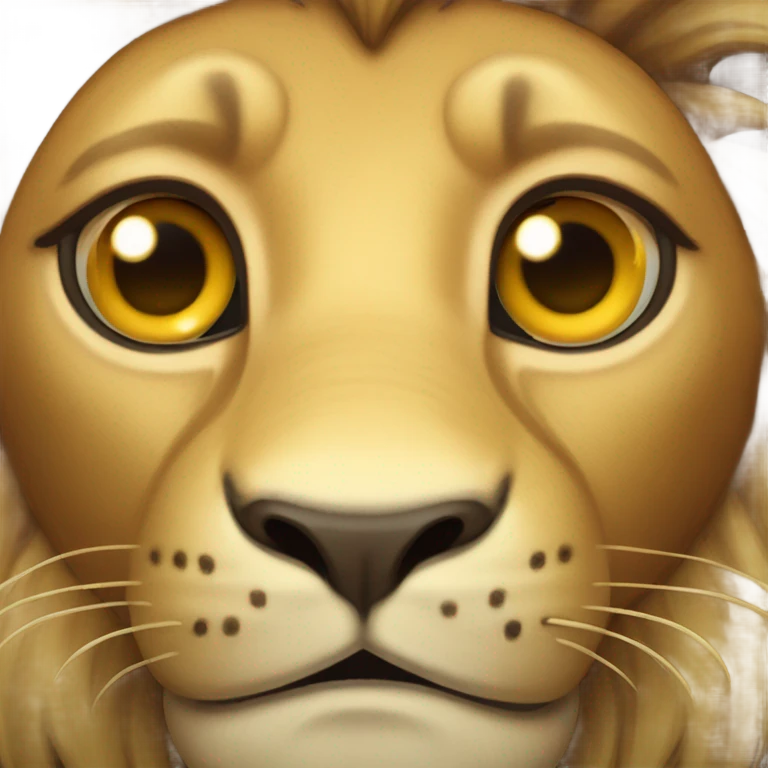 Lion with exclamation mark emoji