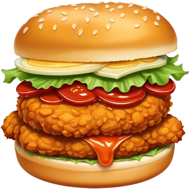 Hot chicken sandwich  emoji