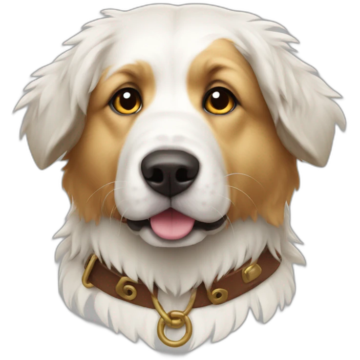 Pyrenees mountain dog White pirate costum emoji