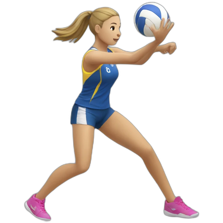 Voley player female playing emoji