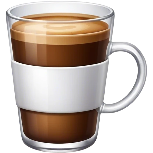 Brown coffee glass emoji