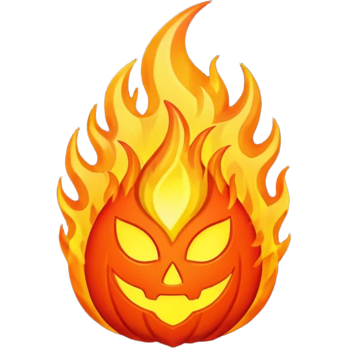 ancient symbol of fire wrath emoji