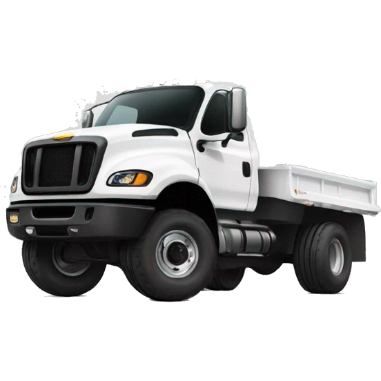 white lifted diesel truck with black smoke  emoji