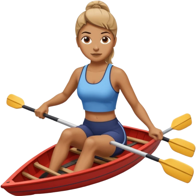 women workout  rowing  emoji
