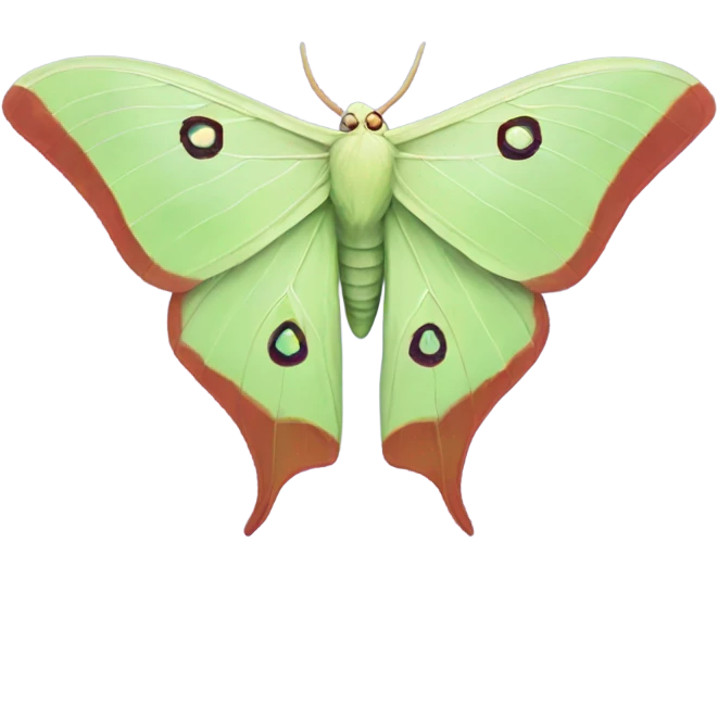 luna moth emoji