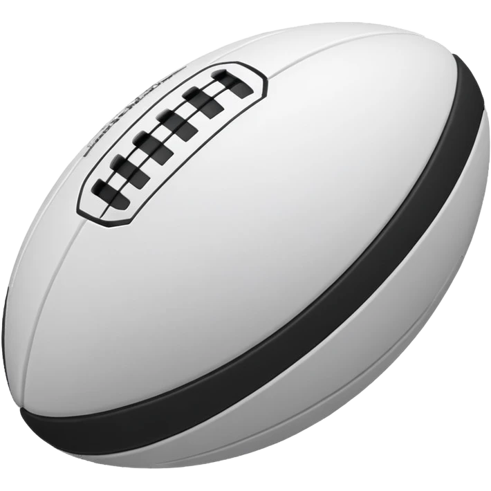 Balón de rugby robotico emoji