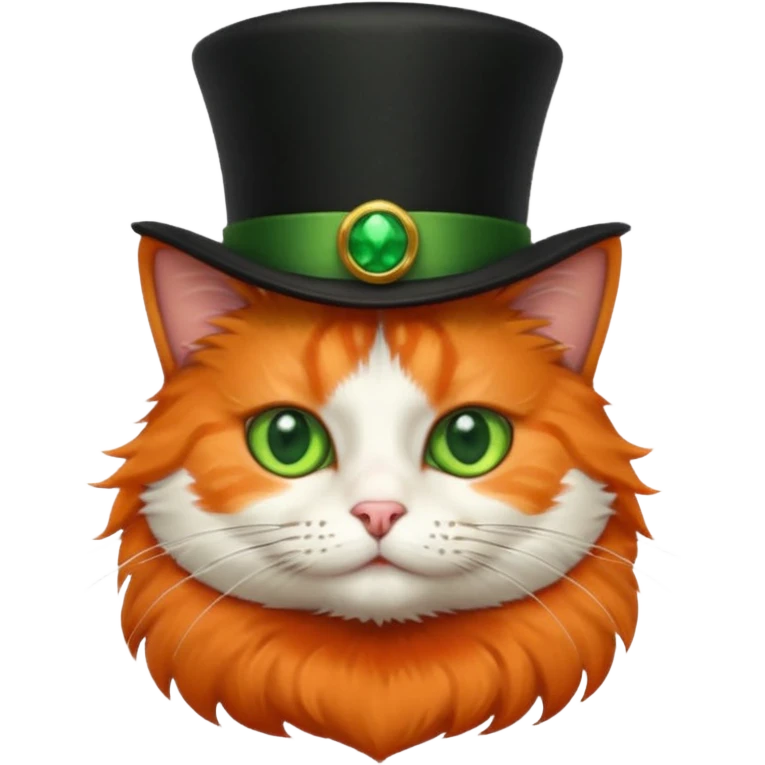 cat wearing a tophat emoji