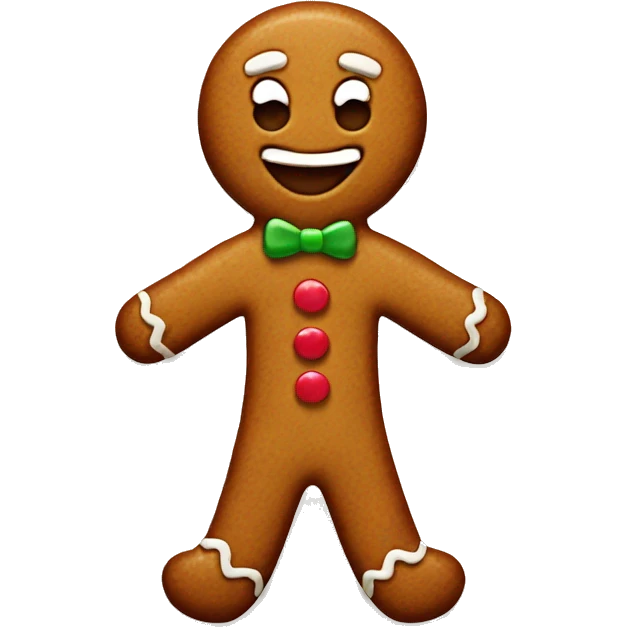Gingerbread man emoji