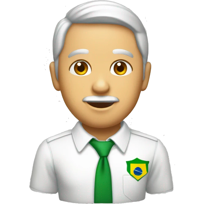Menino com a camisa do estado do Parádo Brasil emoji