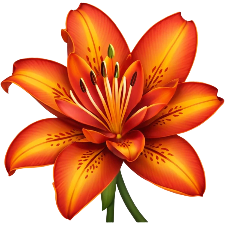 Fire lily emoji