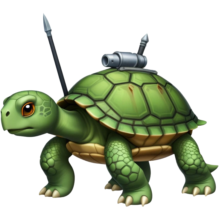 Turtle during war emoji