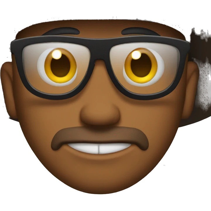 Crying cowboy with sunglasses emoji